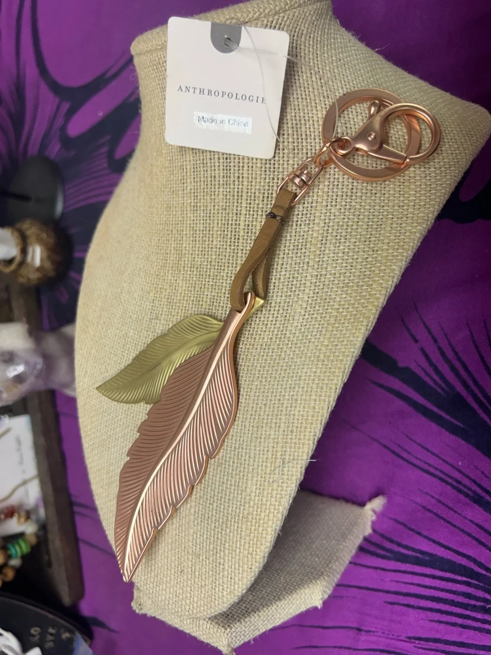 NWT Anthropologie Birds of a Feather Keychain